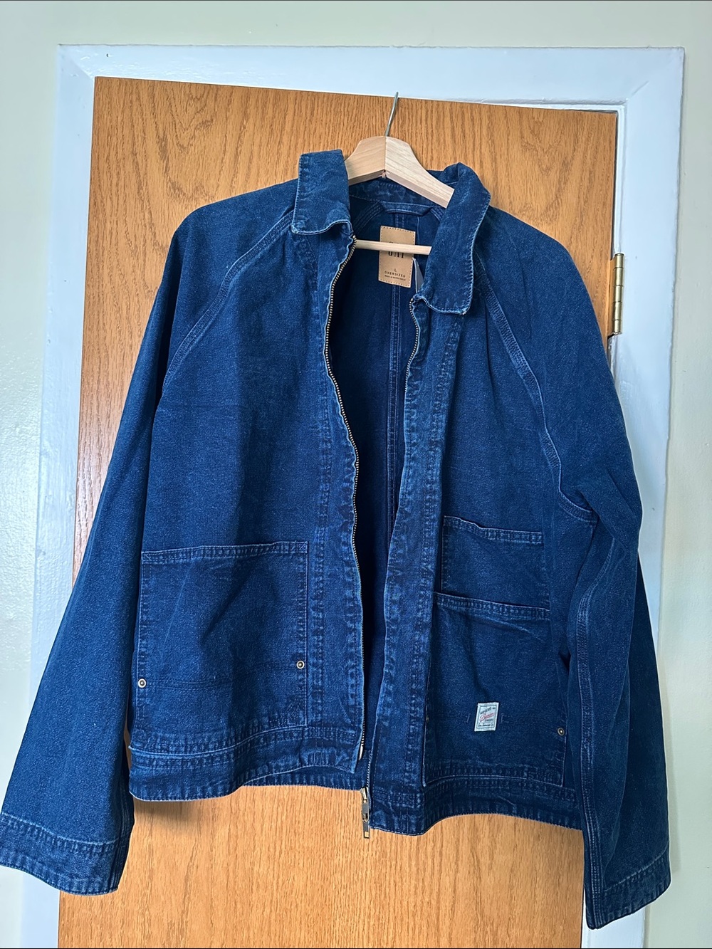 Men Dark Indigo Denim Jacket GAP